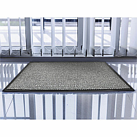 Floortex Doortex Advantagemat Gray Door Mat - 24" x 36" 36" Length x 24" Width x 0.250" Depth x 0.250" Thickness - Rectangular - Polypropylene, Vinyl - Gray - 1 Each - TAA Compliant (FR46090DCBWV)