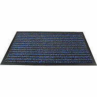 Floortex Doortex&reg; Ultimat Blue Door Mat - 24" x 32" 32" Length x 24" Width x 0.250" Depth x 0.250" Thickness - Rectangular - Polypropylene, Fiber, Vinyl - Blue - 1 Each - TAA Compliant (FR42432ULTBL)