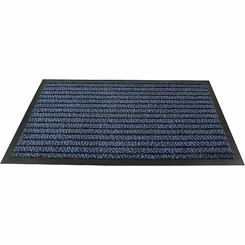 Floortex Doortex&reg; Ultimat Blue Door Mat - 24" x 32" 32" Length x 24" Width x 0.250" Depth x 0.250" Thickness - Rectangular - Polypropylene, Fiber, Vinyl - Blue - 1 Each - TAA Compliant (FR42432ULTBL)