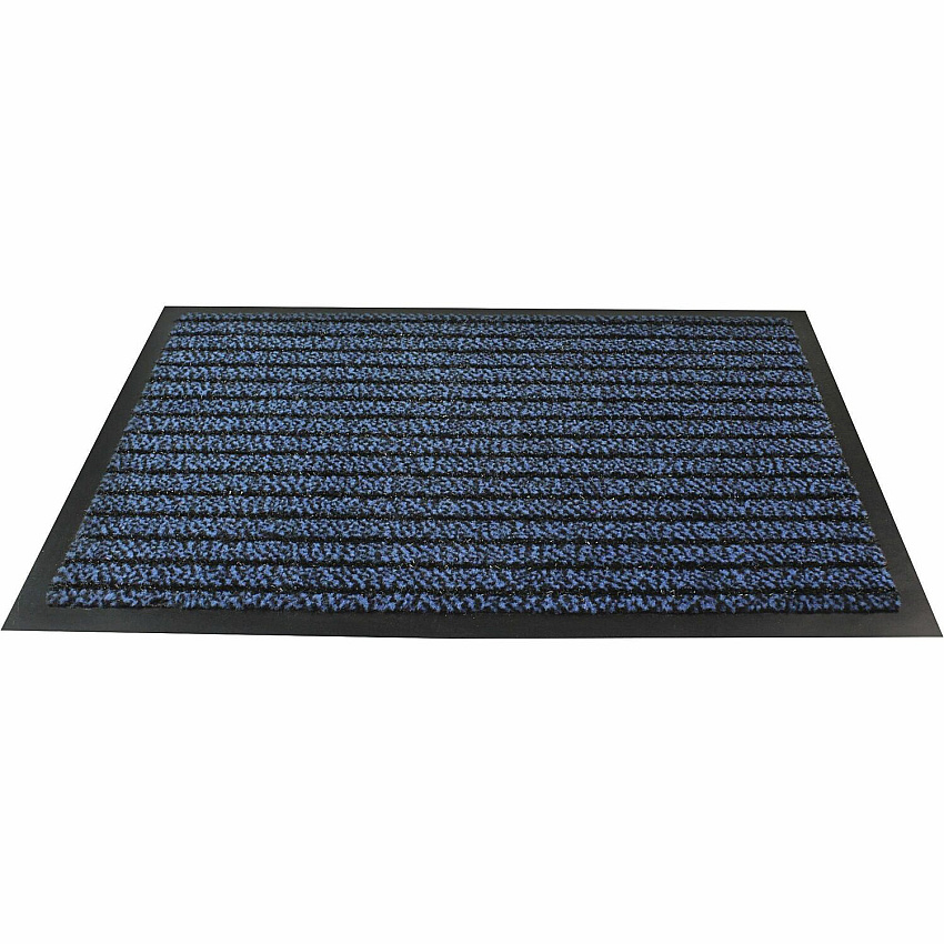Floortex Doortex&reg; Ultimat Blue Door Mat - 24" x 32" 32" Length x 24" Width x 0.250" Depth x 0.250" Thickness - Rectangular - Polypropylene, Fiber, Vinyl - Blue - 1 Each - TAA Compliant (FR42432ULTBL)