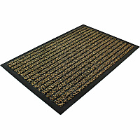 Floortex Doortex&reg; Ultimat Brown Door Mat - 32" x 48" 48" Length x 32" Width x 0.250" Depth x 0.250" Thickness - Rectangular - Polypropylene, Fiber, Vinyl - Brown - 1 Each - TAA Compliant (FR43248ULTBR)