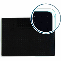 Floortex Viztex&reg; Glacier Black Multi-Purpose Grid Glass Dry-Erase Board 30