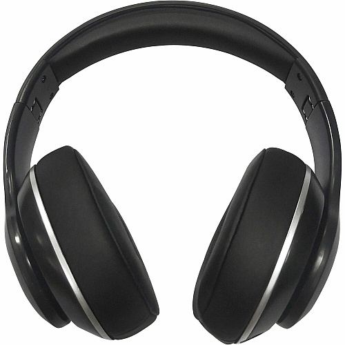 Compucessory Foldable Wireless Headset with Mic Stereo - Wireless - Binaural - Black (15166)