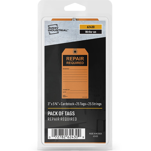 Avery Preprinted REPAIR REQUIRED Repair Tags (62430)