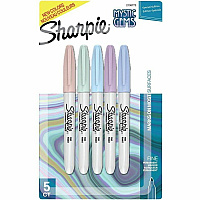 Sharpie Mystic Gems Permanent Markers Fine Marker Point - Assorted Ink - 5 / Pack (2136773)