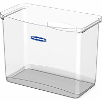 Bankers Box Portable Open Desktop File Box with Side Handles, 1 Each Desktop - Hanging Rail, Handle, Durable - Clear - Polypropylene - 1 Each (0086401)