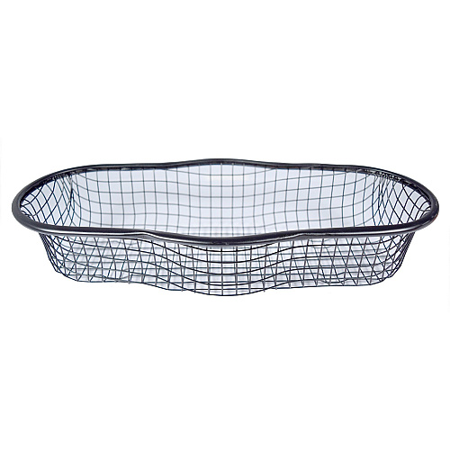 RDI Oval Wire Basket Organizer Lightweight, Durable, Bend Resistant - Black - Wire - 12 / Carton (BSKWROVL)