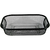 RDI Square Wire Basket Organizer Lightweight, Durable, Bend Resistant - Black - Wire - 12 / Carton (BSKWRSQR)