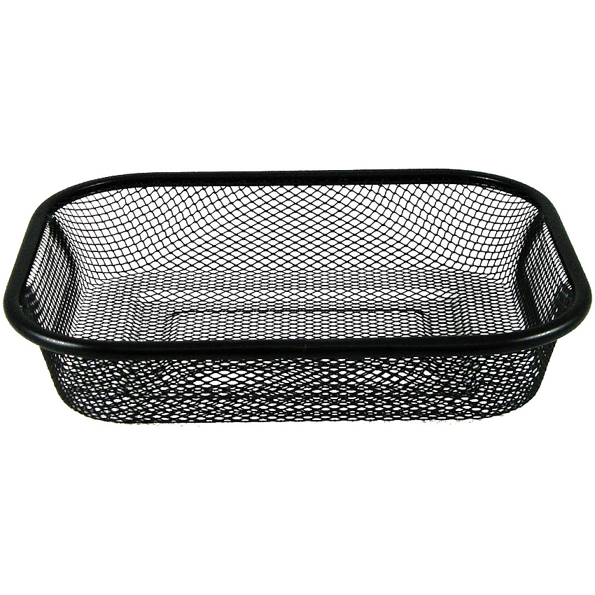 RDI Square Wire Basket Organizer Lightweight, Durable, Bend Resistant - Black - Wire - 12 / Carton (BSKWRSQR)