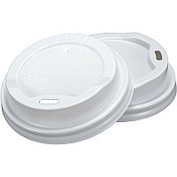 RDI Oval Slot Cup Lids Round - White - 1000 / Carton (LIDRIP9WHT)