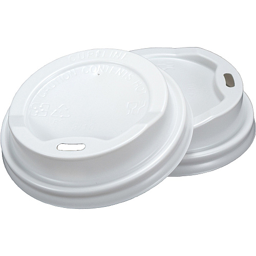 RDI Oval Slot Cup Lids Round - White - 1000 / Carton (LIDRIP9WHT)
