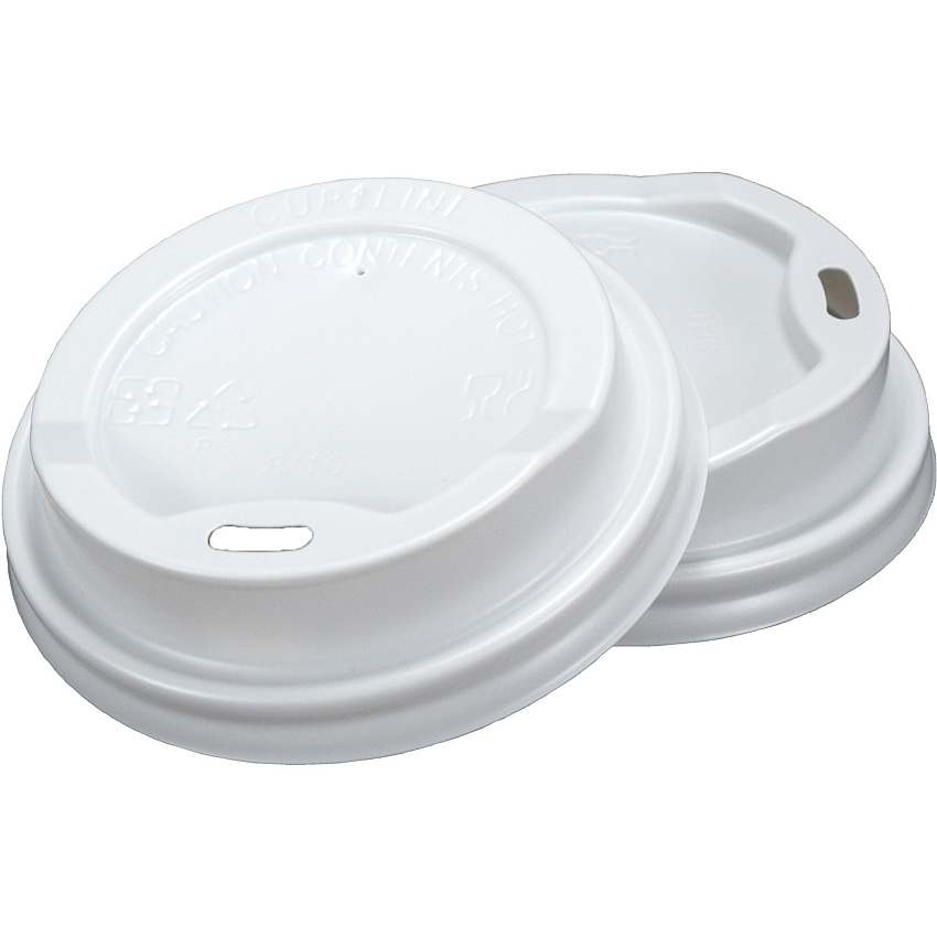 RDI Oval Slot Cup Lids Round - White - 1000 / Carton (LIDRIP9WHT)