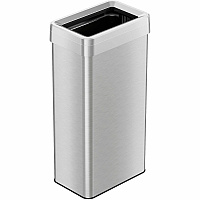 HLS Commercial Stainless Steel Bin Receptacle Deodorizer - 21 gal Capacity - Rectangular - Fingerprint Proof - 33" Height x 10.3" Width x 16" Depth - Stainless Steel - Silver - 1 Each (HLS21UOT)