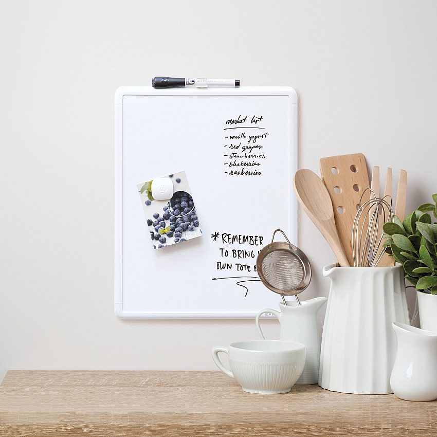 U Brands Magnetic Dry-Erase Board, 14" X 11" (252U0106)