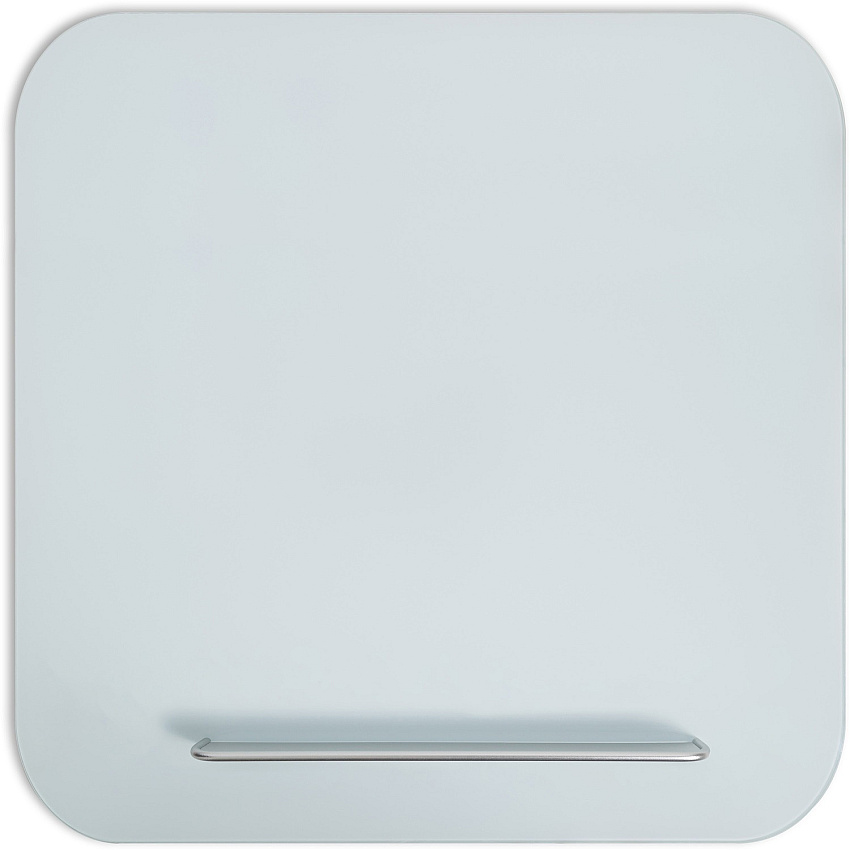 U Brands Magnetic White Glass Dry-Erase Board, 35" X 35" 36" (3 ft) Width x 36" (3 ft) Height - White Tempered Glass Surface - Square - Horizontal/Vertical - Magnetic - 1 Each (4848U0001)