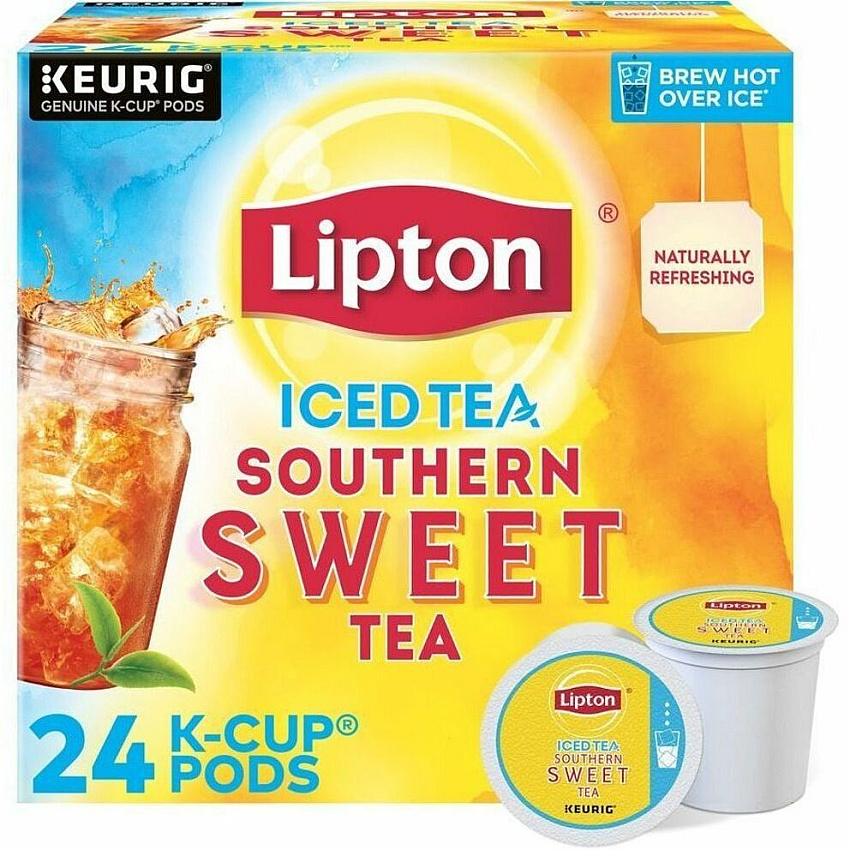 Lipton&reg; Southern Sweet Iced Black Tea K-Cup Compatible with Keurig Brewer - Ice Tea - 24 K-Cup - 24 / Pack (0545)