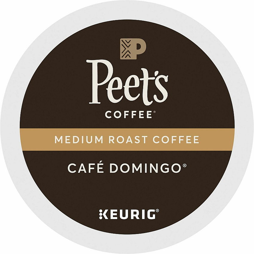 Peet's Coffee&reg; K-Cup Cafe Domingo Coffee Compatible with Keurig Brewer - Medium - K-Cup - Cafe Domingo - 22 / Box (2404)