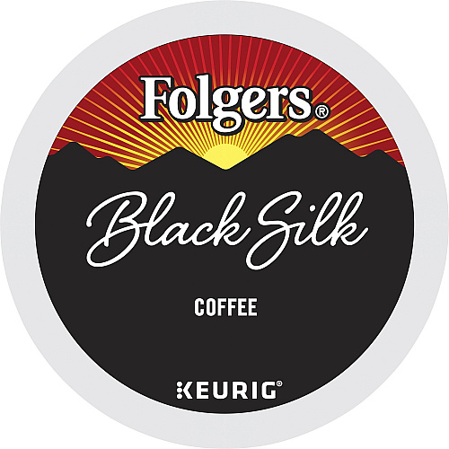 Folgers&reg; K-Cup Black Silk Coffee Compatible with Keurig Brewer - Dark - K-Cup - Black Silk - 24 / Box (7457)