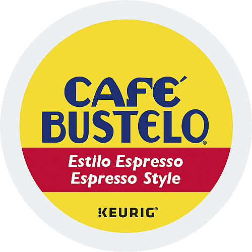 Cafe Bustelo Caf&eacute; Bustelo&reg; K-Cup Espresso Style Coffee Compatible with Keurig Brewer - Dark - K-Cup - 24 / Box (8996)