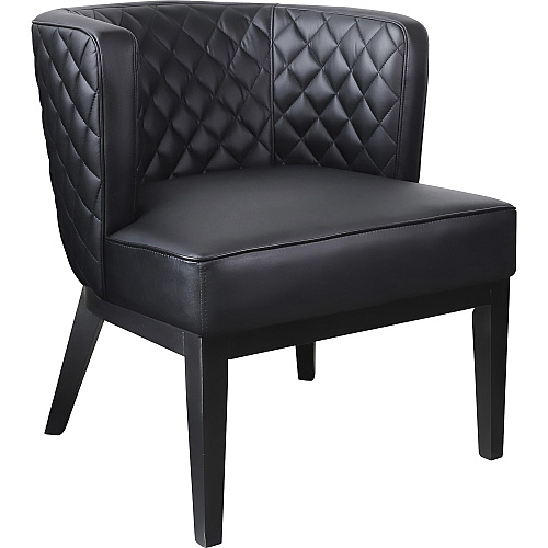 Boss Ava Accent Chair Black Seat Color - Plush Seat Material - Black Back Color - Four-legged Base - 1 Each (B529QBKBK)