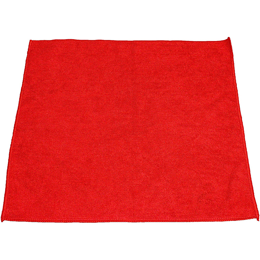 Genuine Joe Standard Terry Cloth For General Purpose - Lint-free, Mess-free, Washable, Long Lasting - MicroFiber - Red - 12 / Pack (GJO18320)