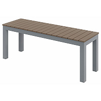 KFI Mocha Indoor/Outdoor Furniture Synthetic Polymer Seat Material - Aluminum Frame Material - Mocha - 1 Each (BN5601SLMA)
