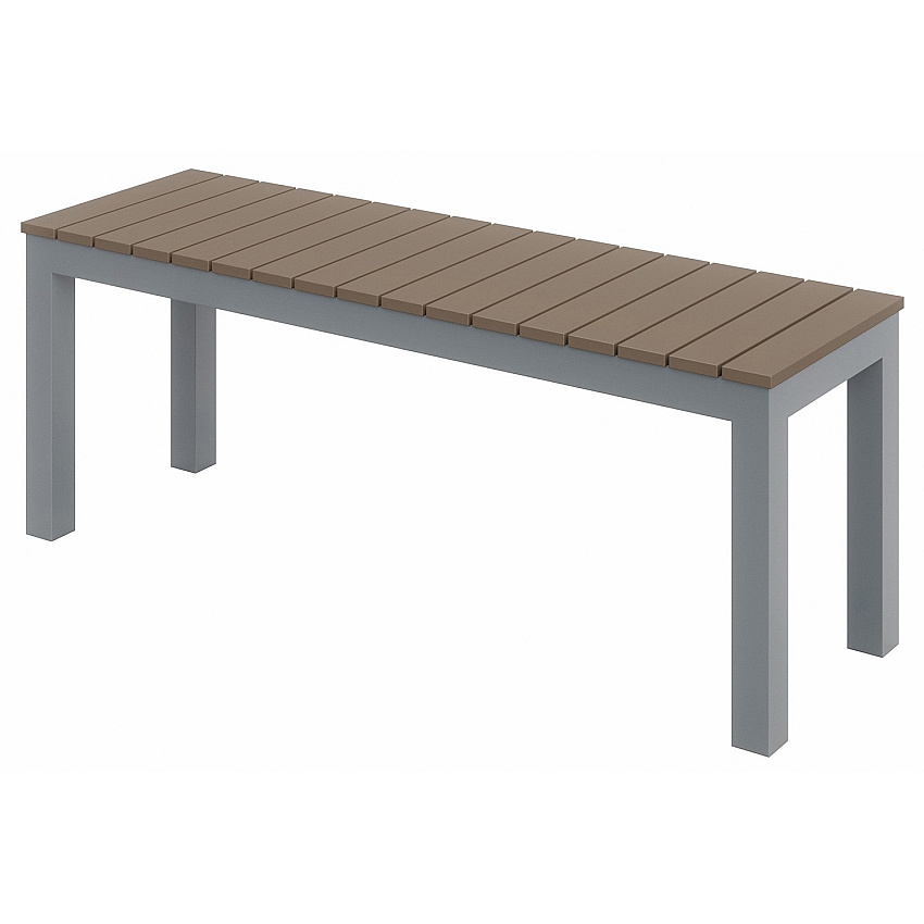 KFI Mocha Indoor/Outdoor Furniture Synthetic Polymer Seat Material - Aluminum Frame Material - Mocha - 1 Each (BN5601SLMA)