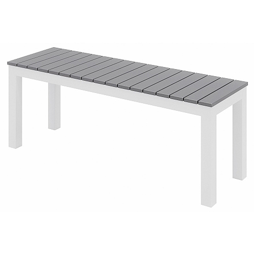 KFI Gray Indoor/Outdoor Furniture Synthetic Polymer Seat Material - Aluminum Frame Material - Gray - 1 Each (BN5601WHGY)