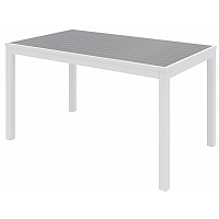 KFI Gray Indoor/Outdoor Furniture Rectangle - 29" Height x 32" Width x 55" Depth - Gray Table Top - 1 Each (T3255WHGY)