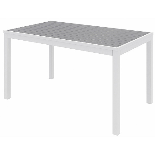 KFI Gray Indoor/Outdoor Furniture Rectangle - 29" Height x 32" Width x 55" Depth - Gray Table Top - 1 Each (T3255WHGY)
