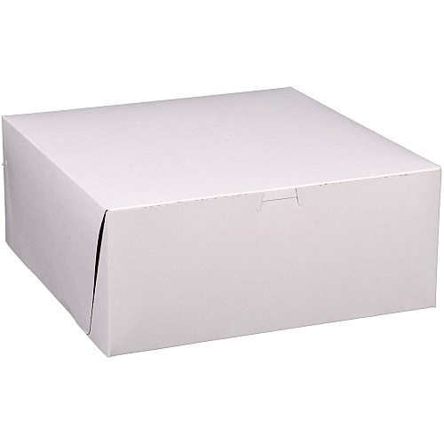 SCT Tray Bakery Box External Dimensions: 14" Length x 14" Width x 6" Height - Paperboard - White, Brown - For Bakery, Storage, Transportation - 50 / Carton (707282295833)