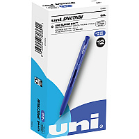 uni-ball uni&reg; Spectrum Gel Pen 0.7 mm Medium Pen Point - Blue Ink - Gel-based - 1 Dozen (70360)