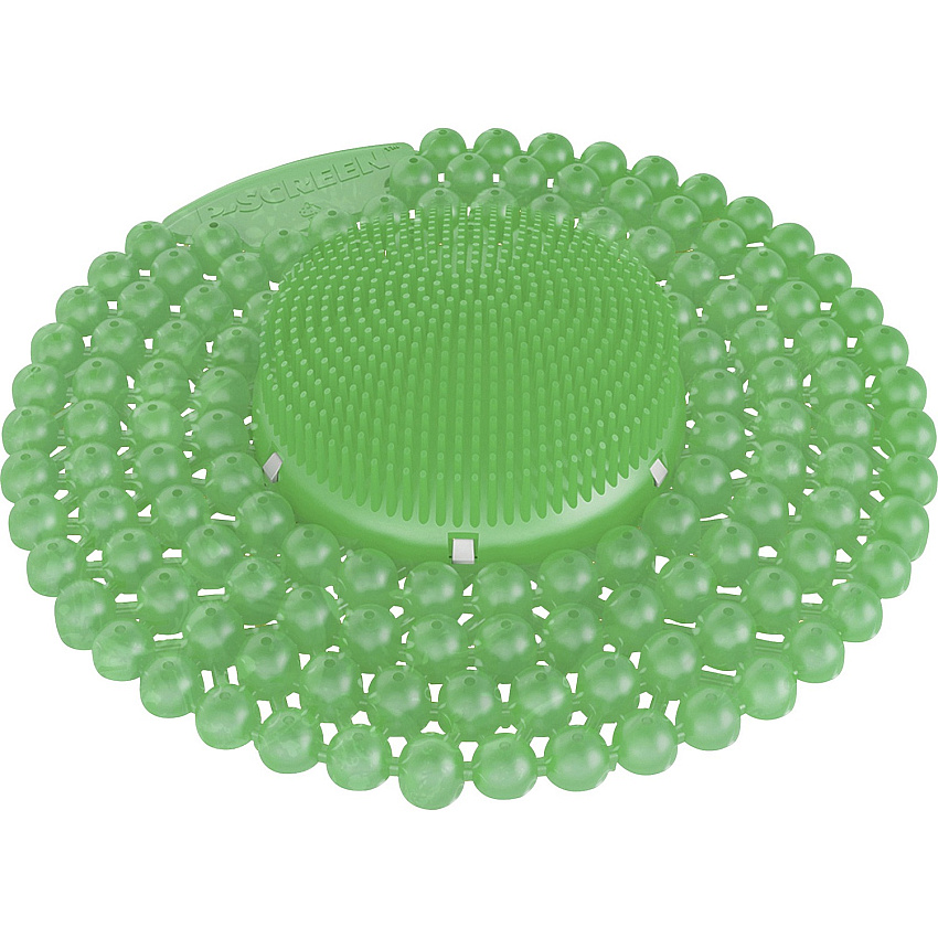 Vectair Systems P-Screen 60 Day Urinal Screen Lasts upto 60 Days - Anti-bacterial, Recyclable, Splash Resistant - 6 / Carton - Green (PSCRNMEL)