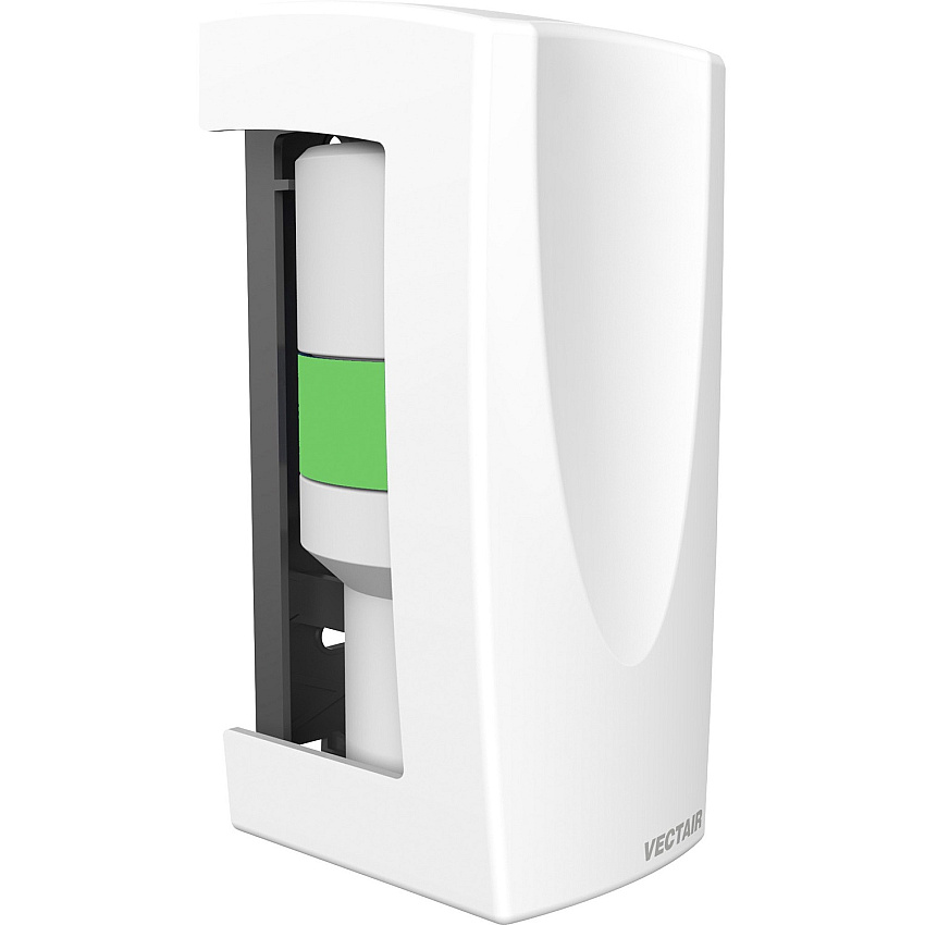 Vectair Systems V-Air MVP Air Freshener Dispenser 60 Day Refill Life - 6000 ft³ Coverage - 1 Each - White (VAIRMVPW)