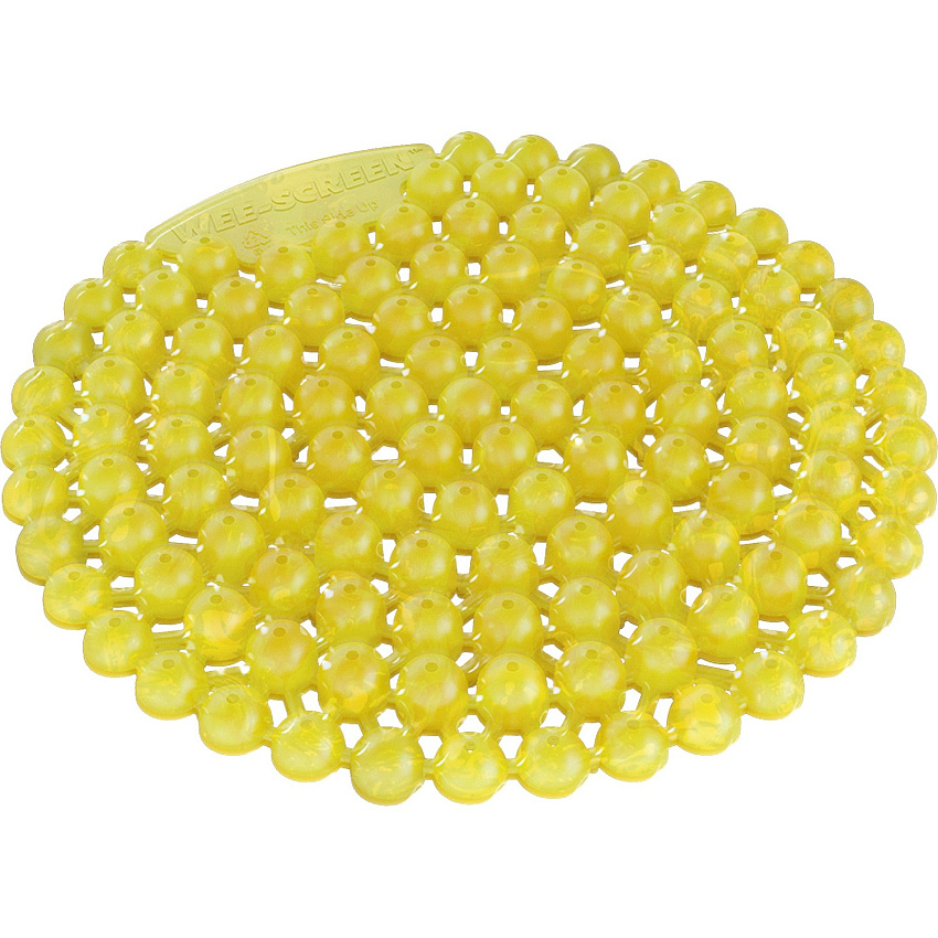 Vectair Systems Wee-Screen Urinal Screen Lasts upto 30 Days - Splash Resistant, Flexible, Recyclable - 10 / Carton - Yellow (WSCRNCIT)