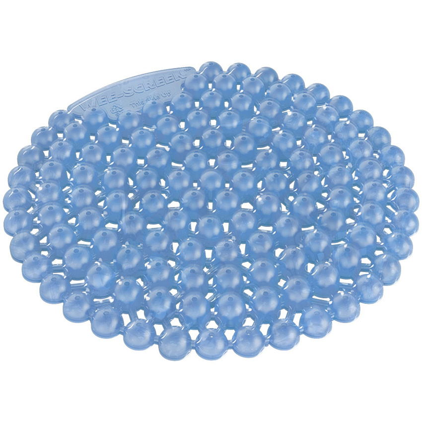 Vectair Systems Wee-Screen Urinal Screen Lasts upto 30 Days - Splash Resistant, Flexible, Recyclable - 10 / Carton - Blue (WSCRNLIN)