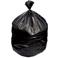 Heritage Trash Bag 60 gal Capacity - 58" Length x 38" Width x 0.90 mil (23 Micron) Thickness - Low Density - Black - Linear Low-Density Polyethylene (LLDPE) - Garbage Can - 100 / Carton (H7658TK)