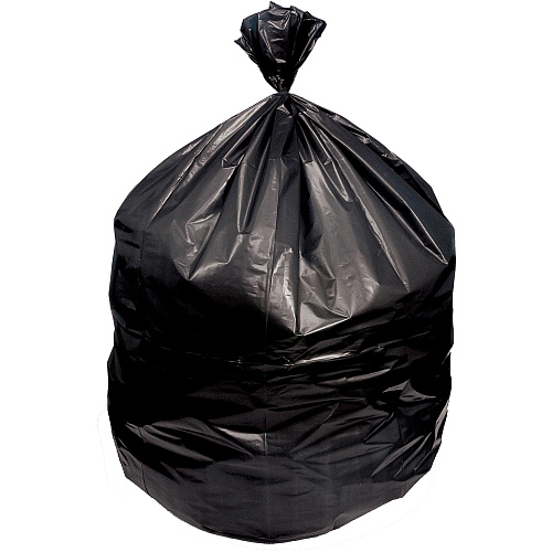 Heritage Trash Bag 60 gal Capacity - 58" Length x 38" Width x 0.90 mil (23 Micron) Thickness - Low Density - Black - Linear Low-Density Polyethylene (LLDPE) - Garbage Can - 100 / Carton (H7658TK)
