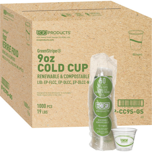 Eco-Products GreenStripe Cold Cups (EPCC9SGSPCT)