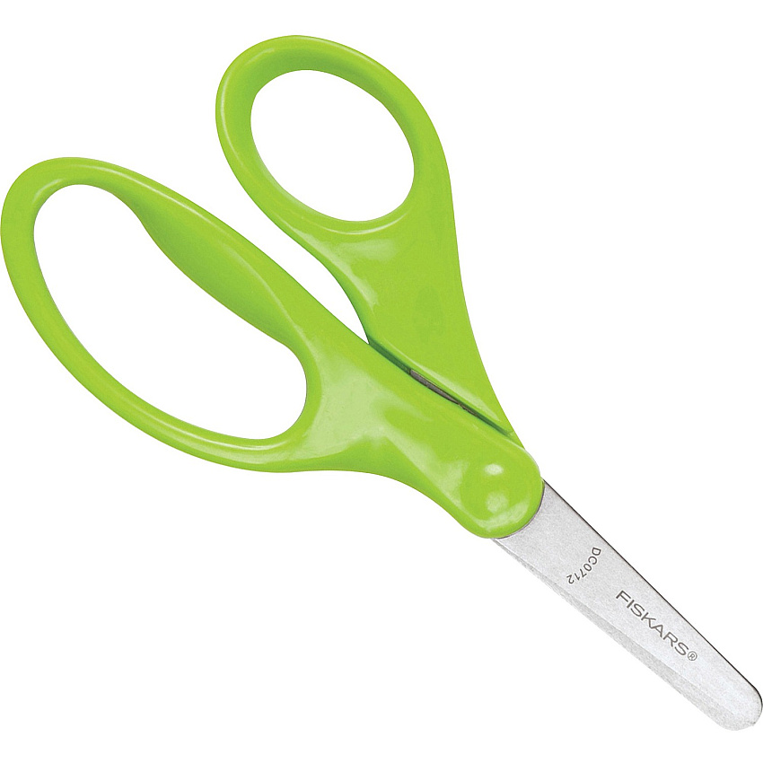 Fiskars 5" Blunt-tip Kids Scissors 5" Overall LengthSafety Edge Blade - Blunted Tip - Red, Blue, Turquoise, Green, Pink, Purple - 1 Each (1941601063)