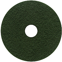 Genuine Joe Scrubbing Floor Pad 18" Diameter - Scrubbing - 175 rpm to 800 rpm Speed Supported - Heavy Duty, Long Lasting - Fiber - Green - 5 / Carton (GJO18402)