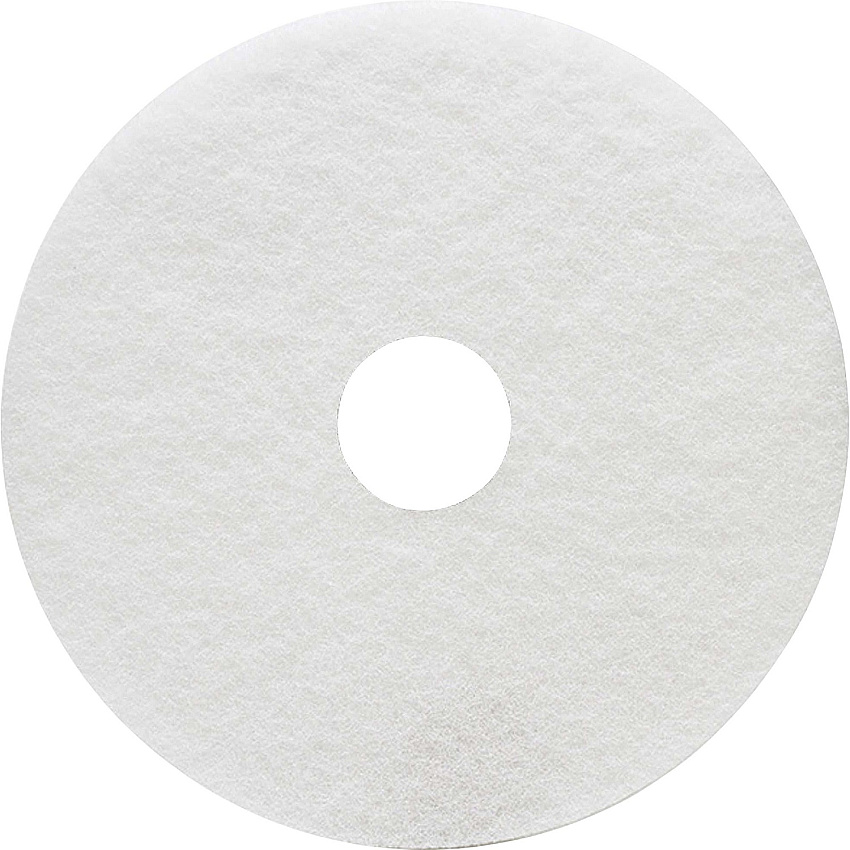 Genuine Joe Floor Cleaner Pad Round - 17" Diameter - Cleaning, Scrubbing - 350 rpm to 800 rpm Speed Supported - Resilient, Flexible - Blue - 5 / Carton (GJO18401)