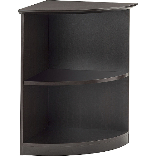 Safco Medina Mocha Laminate Office Unit 1" Thickness Shelf, 29.5" Height x 20" Width x 20" Depth Bookshelf - 2 Shelve(s) - Beveled Edge - Material: Medium Density Fiberboard (MDF) - Finish: Mocha Laminate - Durable, Ergonomic - For Office, Home (MVBQ2LDC)