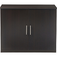 Safco Medina Mocha Laminate Office Unit 1" Thickness Work Surface, 29.5" Height x 36" Width x 20" Depth Return, 0" Thickness Table Top, 26.3" Height x 17.8" Width1" Thickness Door - 2 Door(s) - 1 Adjustable Shelf(ves) - Beveled Edge - Material: M (MSCLDC)