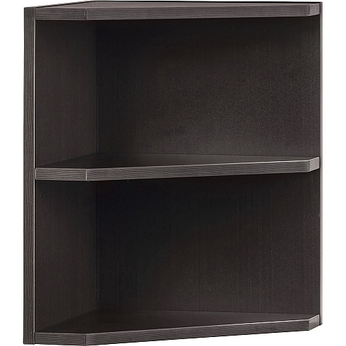 Safco Medina Mocha Laminate Office Unit 20" Height x 15" Width x 15" Depth - 2 Shelve(s) - Beveled Edge - Material: Medium Density Fiberboard (MDF), Laminate - Finish: Mocha - Durable - For Office, Home Office - 1 Each (MNPOLDC)