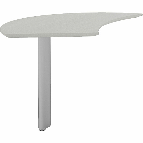 Safco Medina Textured Sea Salt Laminate Unit 29.5" Height x 47" Width x 28" Depth, 0" Thickness Table Top - Beveled Edge - Material: Medium Density Fiberboard (MDF), Laminate - Finish: Textured Sea Salt - 1 Each (MNEXTLTSS)