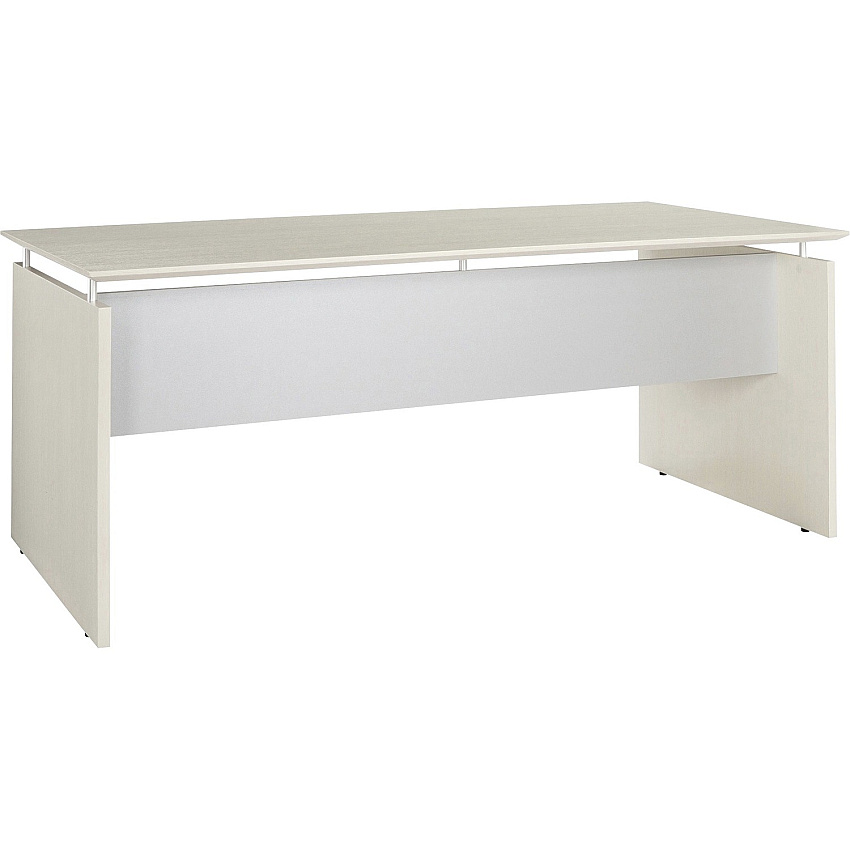 Safco Medina Textured Sea Salt Laminate Unit 29.5" Height x 63" Width x 36" Depth, 0" Thickness Table Top - Beveled Edge - Material: Medium Density Fiberboard (MDF), Laminate - Finish: Textured Sea Salt, Silver - 1 Each (MNDS63TSS)