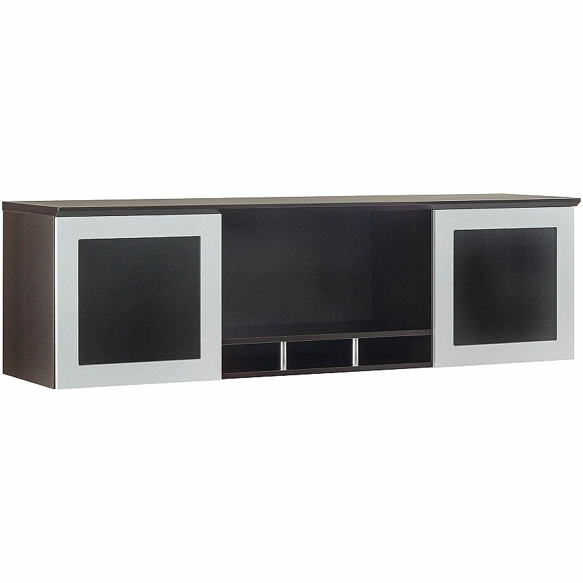 Safco Medina Mocha Laminate Office Unit 18.3" Height x 63" Width x 15" Depth - 2 Door(s) - 4 Shelve(s) - Beveled Edge - Material: Medium Density Fiberboard (MDF), Laminate - Finish: Mocha - 1 Each (MNH63LDC)