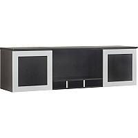 Safco Medina Mocha Laminate Office Unit 18.3" Height x 72" Width x 15" Depth - 2 Door(s) - 4 Shelve(s) - Beveled Edge - Material: Medium Density Fiberboard (MDF), Laminate - Finish: Mocha - Durable, Handle - For Office, Home Office - 1 Each (MNH72LDC)