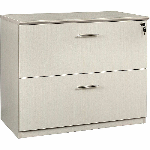 Safco Medina Textured Sea Salt Laminate Unit 1" Thickness Work Surface, 29.5" Height x 36" Width x 20" Depth Lateral File, 0" Thickness Table Top, 9.1" Height11.9" Depth Drawer - Beveled Edge - Material: Medium Density Fiberboard (MDF) - Finish: (MVLFTSS)
